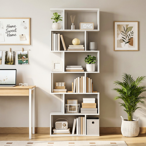 Tier bookcase with shelf - 6,
