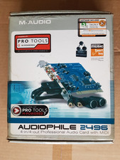 Boxed - M-Audio PCI Sound Card Audiophile 24/96 Rev B Via VT1712G Cables & Disks