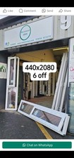 Upvc double glazed door White  Glass Upvc Porch Mancave Full Height Window 