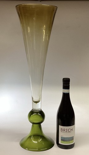 Large glass trumpet vase - large,