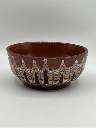 Red clay bulgarian bowl - clay,