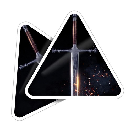 Triangle shape vinyl - 2x,