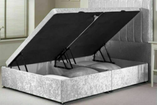 Crushed velvet upholstered gas - velvet,