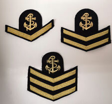Royal Navy Leading Rate Seaman Patch with Good Conduct Chevrons / Stripes