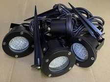 4 x Blue Garden LED Spike Lights 1.5W 220-240V Waterproof 