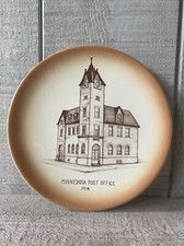 Vintage post office plate - post,