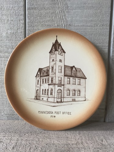 Vintage post office plate - office,