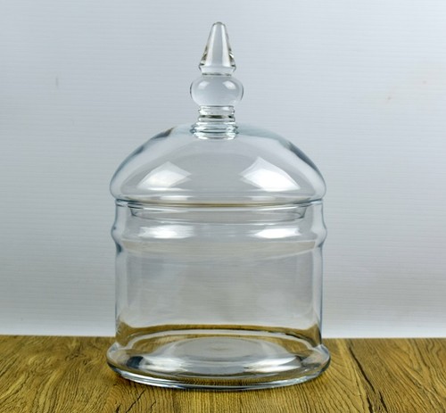 Handmade clear glass - glass, jar