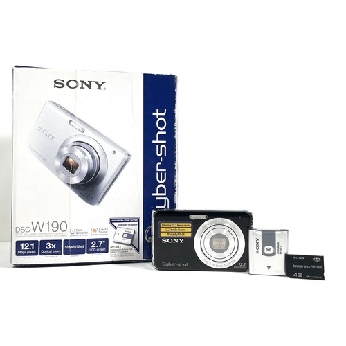 Boxed black sony cyber - black, cyber-shot