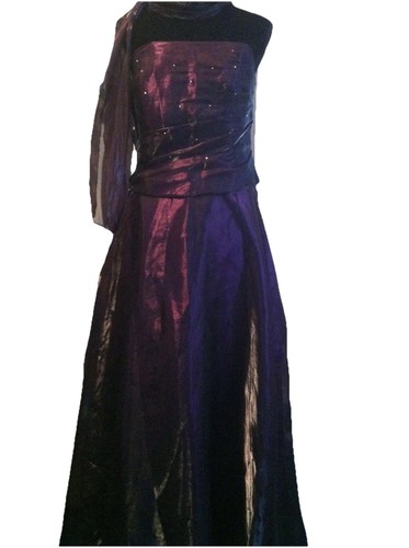 Aubergine satin organza 2 - organza,