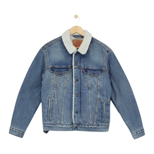 Levis sherpa denim jacket mens - levis,