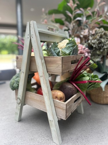 Wooden tier vegetable - 2, plant