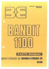 Bomford Flail Mower Bandit 1100 Parts Manual