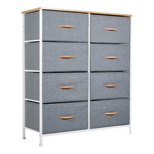 Dresser for Bedroom with 8 Drawers,Storage Drawer Organizer Unit,Steel Frame