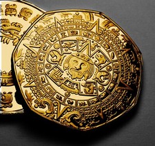 MAYAN GOLD Aztec Calendar