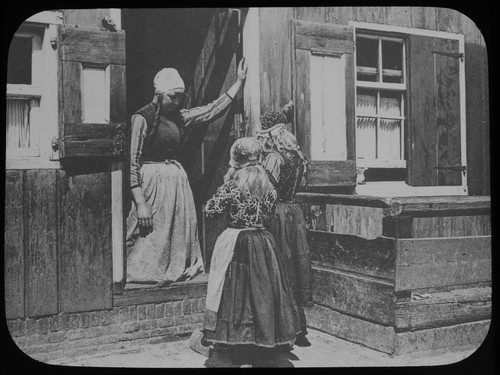 Antique magic lantern slide - antique,