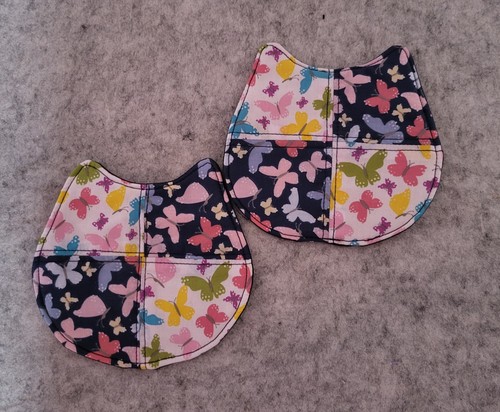 Handmade fabric coasters cat - handmade, coasters.