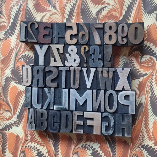 Wooden letterpress printers - wooden,