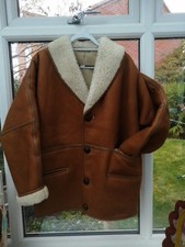 VINTAGE 70's Nurseys shearling  And Lamb Leather COAT 42 Inch Fab Rare Style