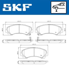 Brake pads VKBP 80233 A SKF