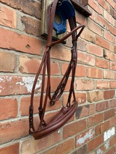 ENGLISH FULL SIZE  ROLLED DOUBLE BRIDLE UNUSED
