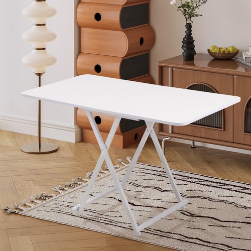 White foldable dining - white,