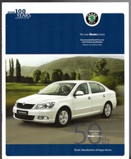 Skoda Octavia Oct-Dec 2009 UK Market Brochure S SE Elegance 4x4 Scout L&K vRS 