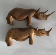 Wooden Rhino Rhinoceros
