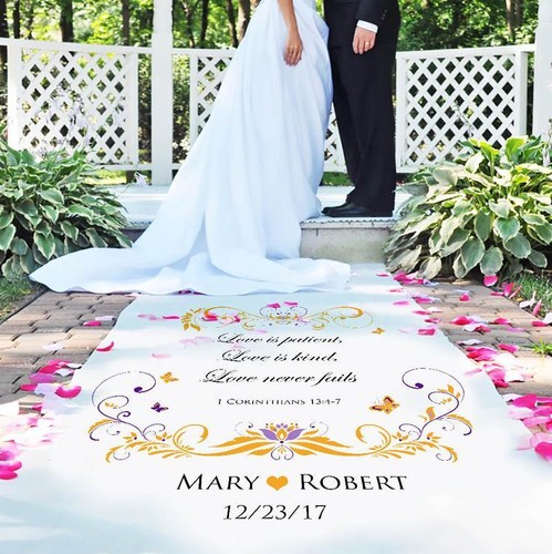 Personalised wedding aisle - wedding,