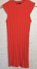 Zara Red Ribbed Sleeveless