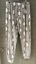 Soft TU PJs Trouser PENGUINS TU Fleece Lounge Pants Medium CHRISTMAS