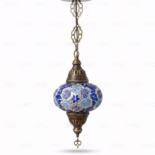 Blue turkish mosaic - turkish, pendant