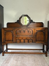 Antique oak sideboard - oak,