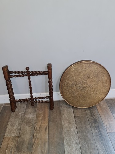 Vintage brass tray - brass,