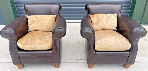 Pair tetrad fireside armchairs - pair,