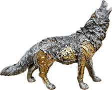 Steampunk Style Howling Wolf