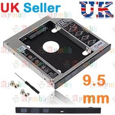 SATA 2nd HDD SSD Hard Drive Caddy Case for 9.5 mm Universal Laptop CD / DVD-ROM