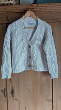 cream aran style cardigan