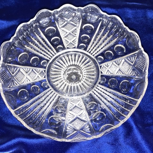 Vintage clear pressed - clear, glass