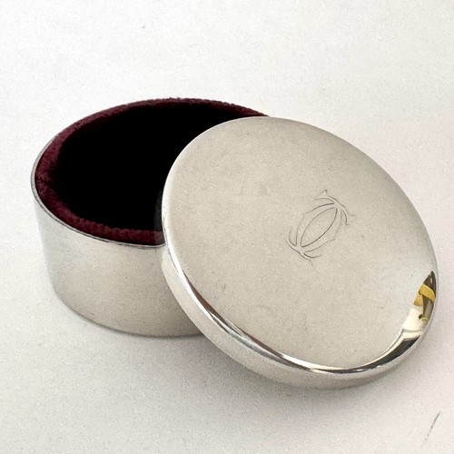 Cartier polished pewter round - polished,
