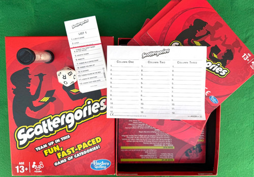 Scattergories party board game - party,