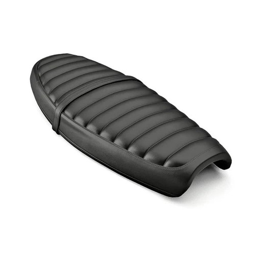 Bench seat ribbed saddle black - ribbed,