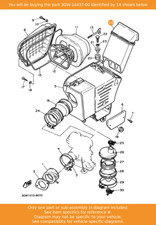 YAMAHA Duct, 3GW-14437-00 OEM