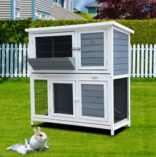 RABBIT HUTCH HUTCHES RUN RUNS BUNNY BUSINESS 41" GUINEA PIG HUTCH BB-41-DDL-HR
