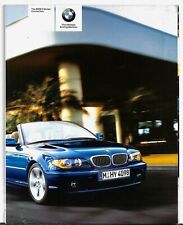 BMW 3-Series Convertible E46 2003-04 UK Market Brochure 318Ci 320Ci 325Ci 330Ci