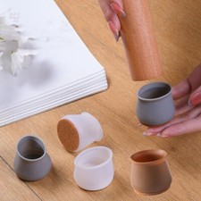 16x Furniture Silicon Felt Chair Leg Cap Protection Cover Chair Feet Protectors