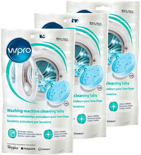 3 Packs of WPRO Universal Washing Machine Cleaning Tablets  480181700998x3