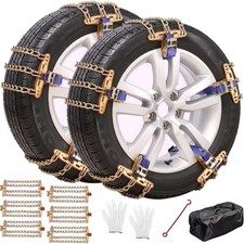 Snow Tire Chains, Universal Car Emergency Anti Slip Snow Chains, 6 Pack Winter S