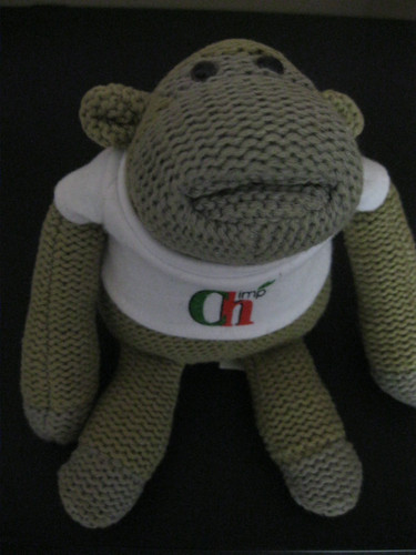 Tips monkey knitted plush - pg,