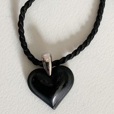 Lalique Heart Pendant Necklace